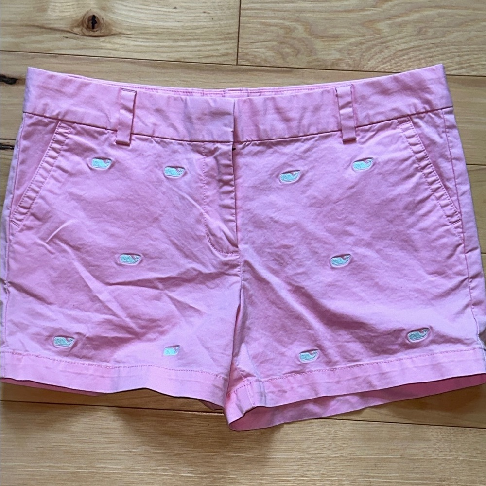 Vineyard Vines Pink Embroidered Women's Shorts